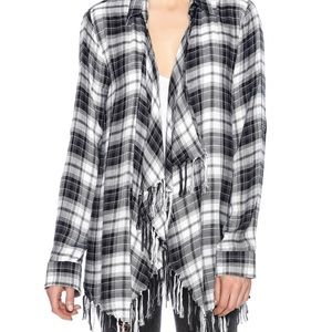 EUC Willow & Clay Aria Fringe Detail Kimono